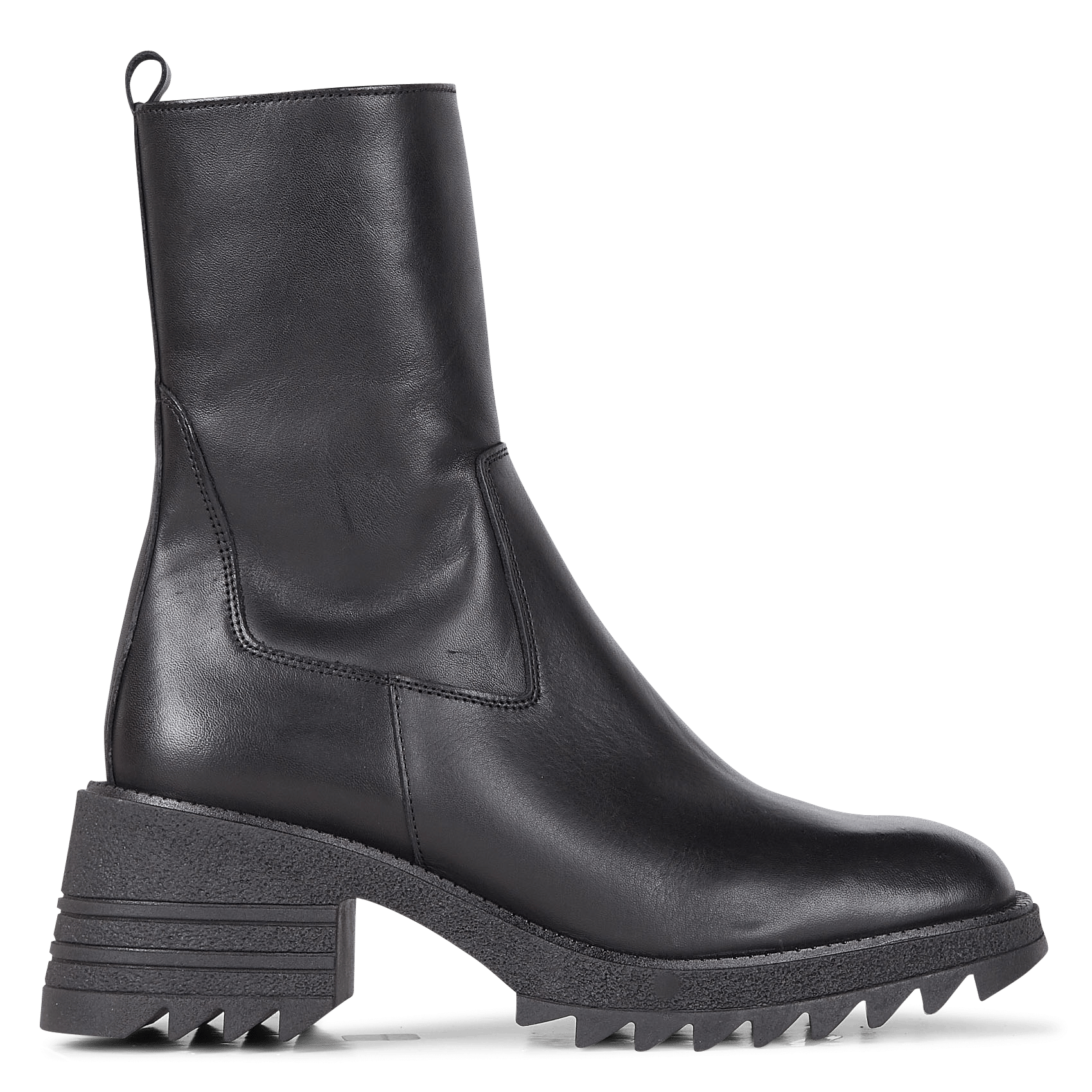 Bottines En Cuir Noir Jonak - Femme | Place des Tendances