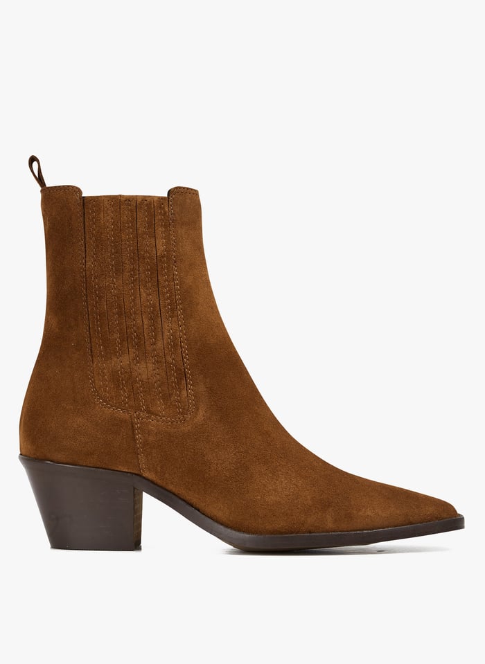 Bottines western femme clearance cuir