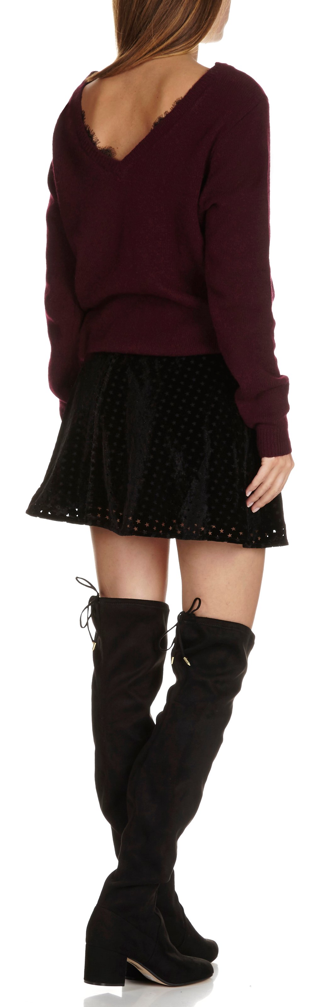 Cuissardes Souples à Talons En Daim Noir Jonak - Femme | Place des Tendances