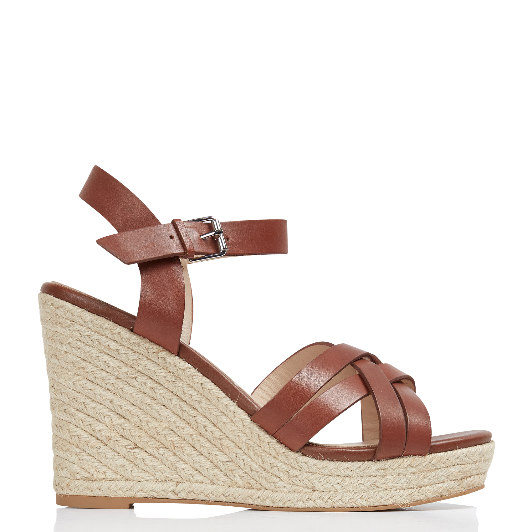 espadrilles compensées fermées femme