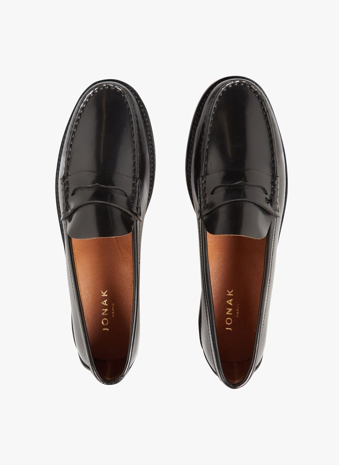 Mocassins En Cuir Glac Odelya Noir Jonak Femme Place des