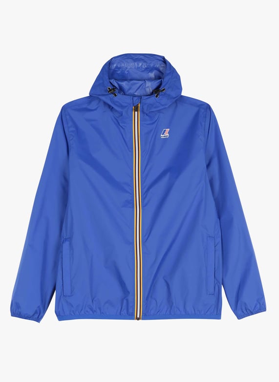 Coupe vent a capuche serigraphie Bleu