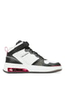 KARL LAGERFELD White Lthr w/Black Blanc