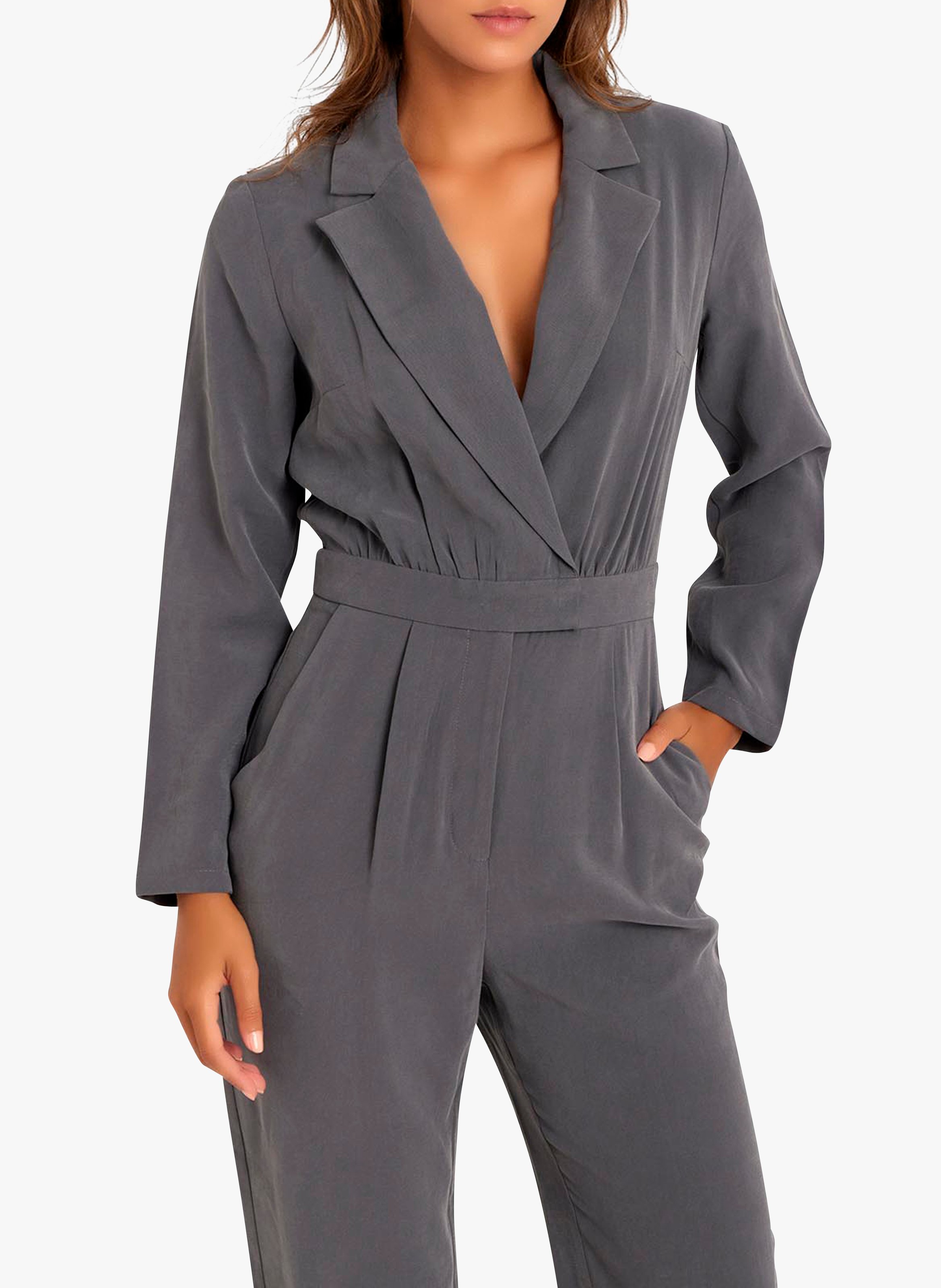 Combinaison Col Classique Acier Kookai Femme Place des Tendances