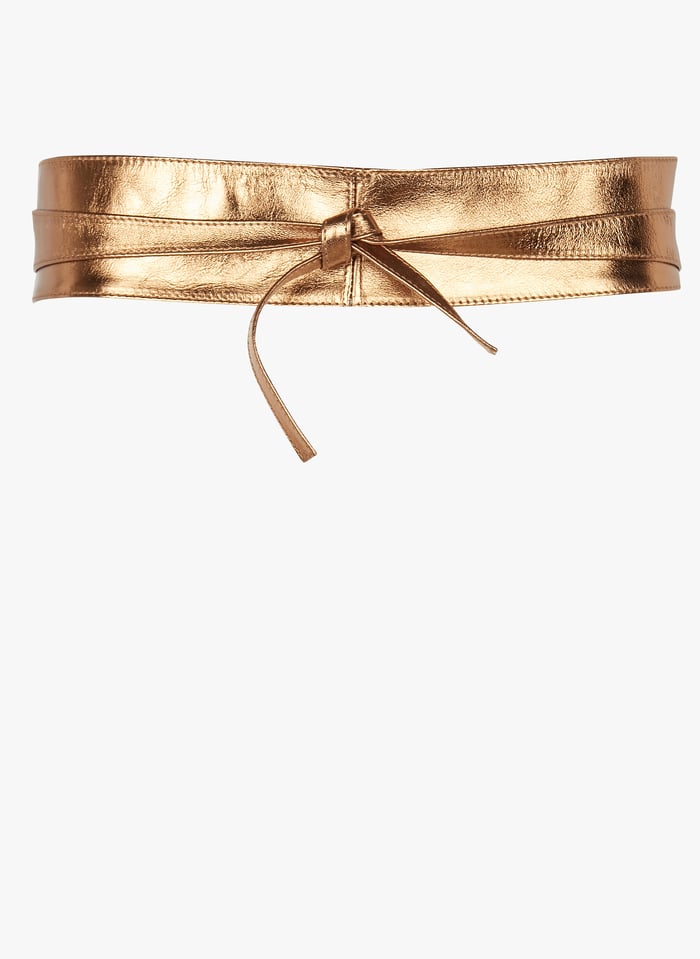 Ceinture en cuir de vachette nouer Dor
