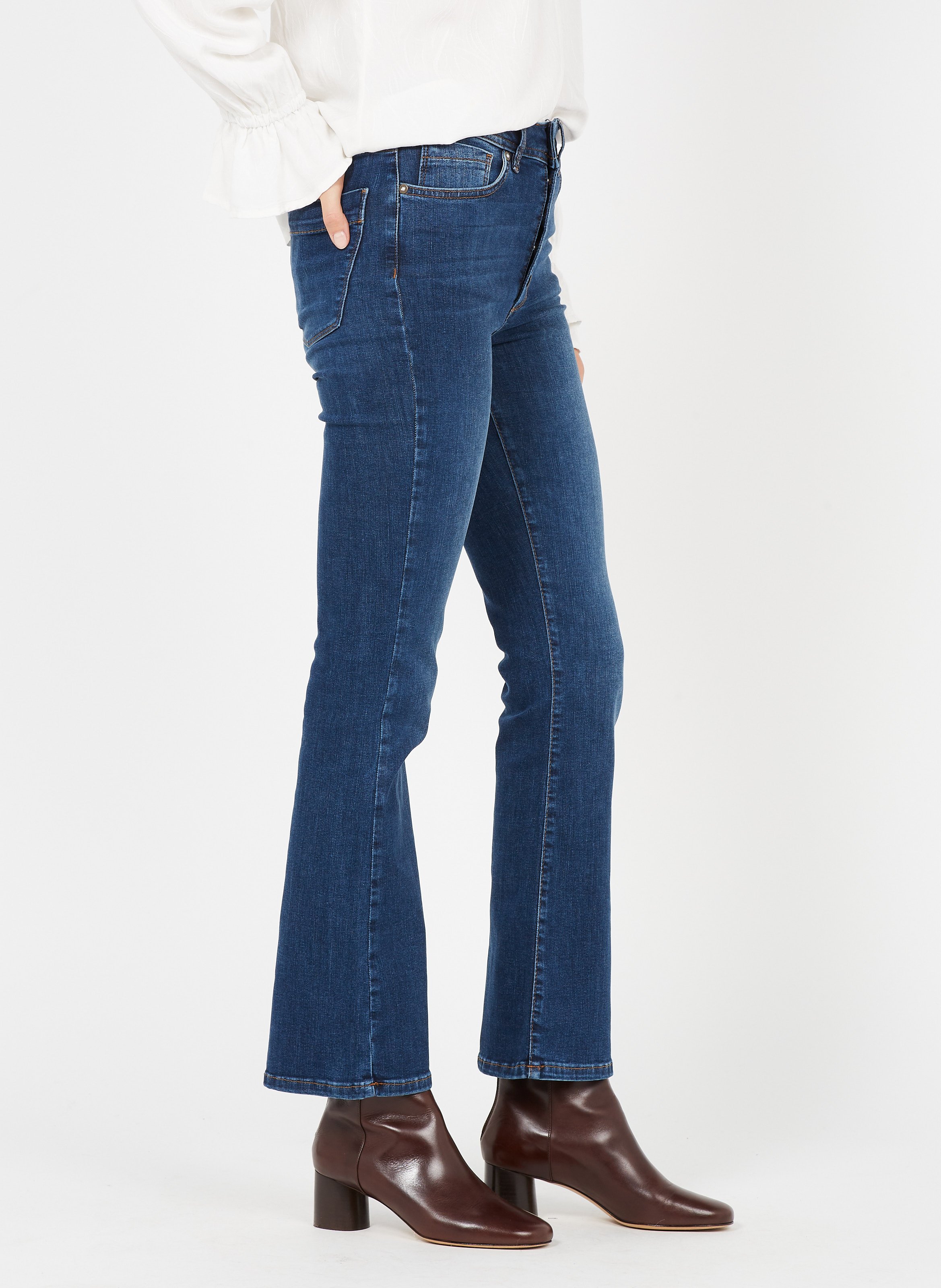 jean bootcut taille haute