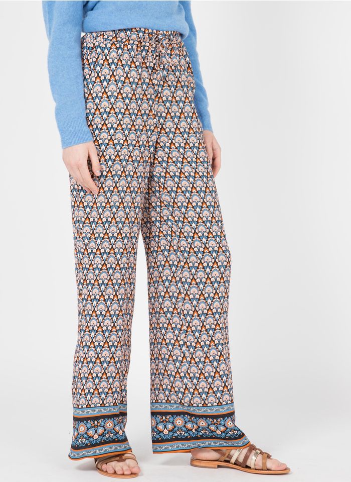 LA FEE MARABOUTEE Pantalon large imprimé | Multicolore
