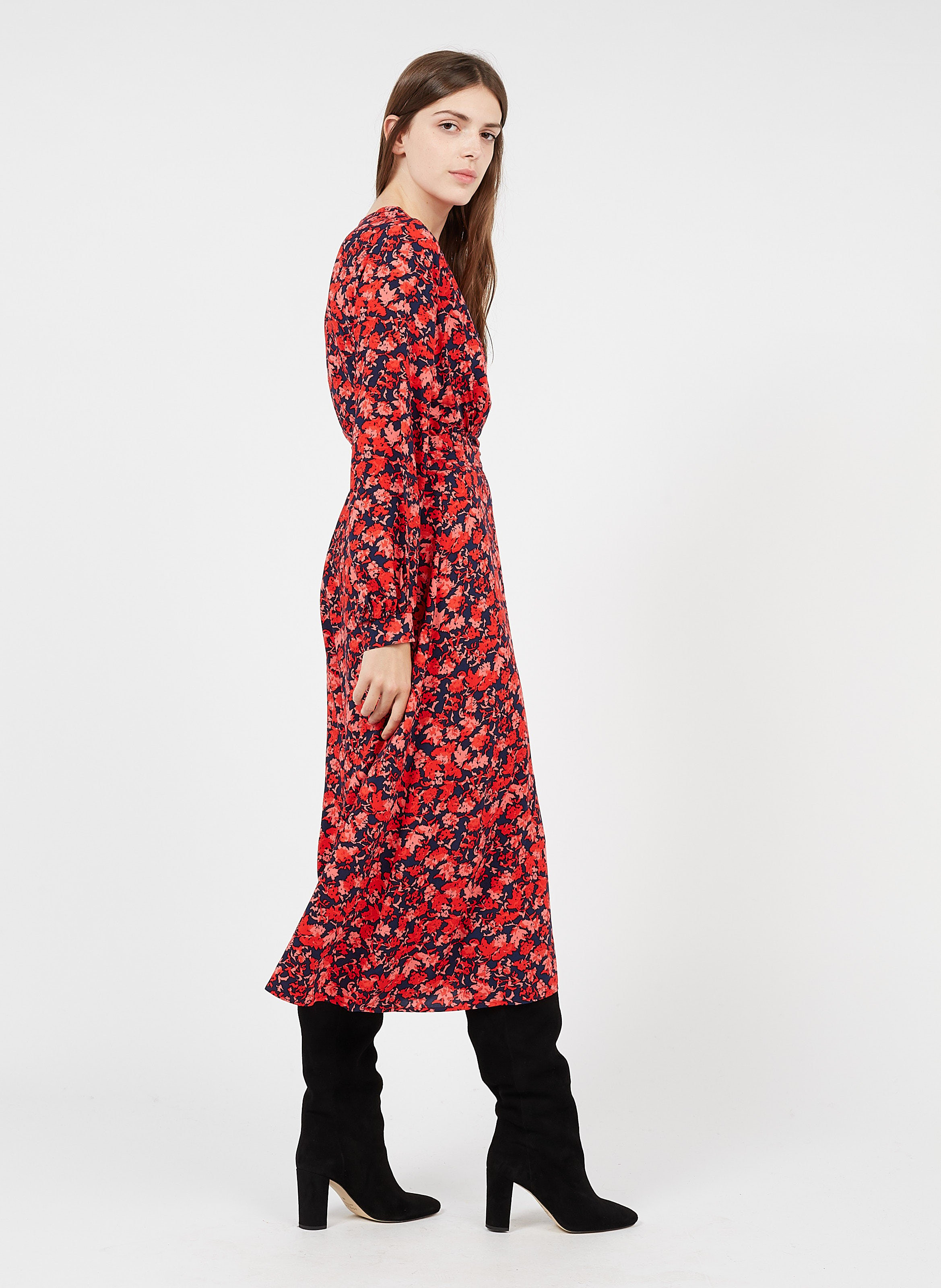 robe longue fleurie american vintage