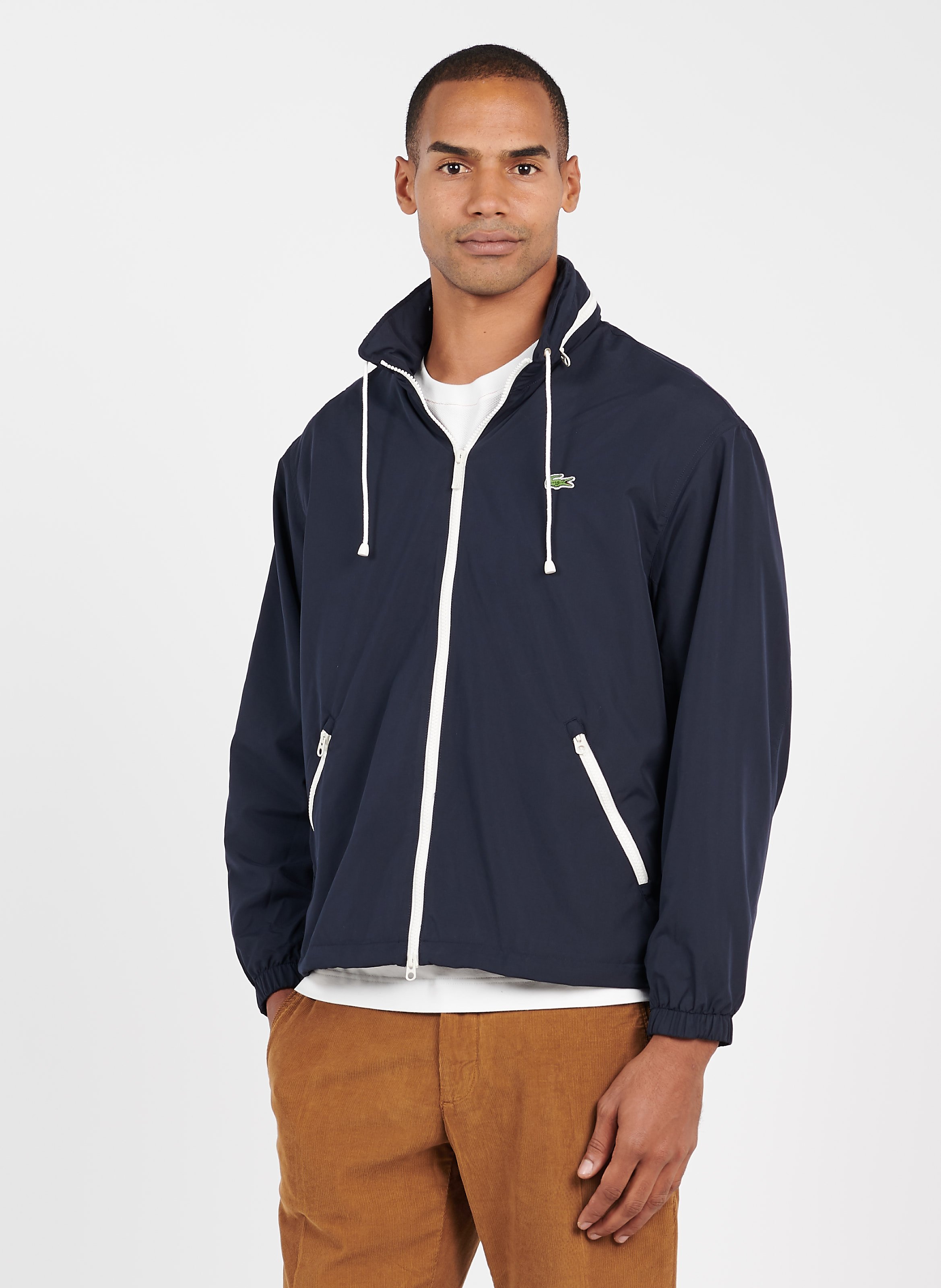 coupe vent lacoste blanc