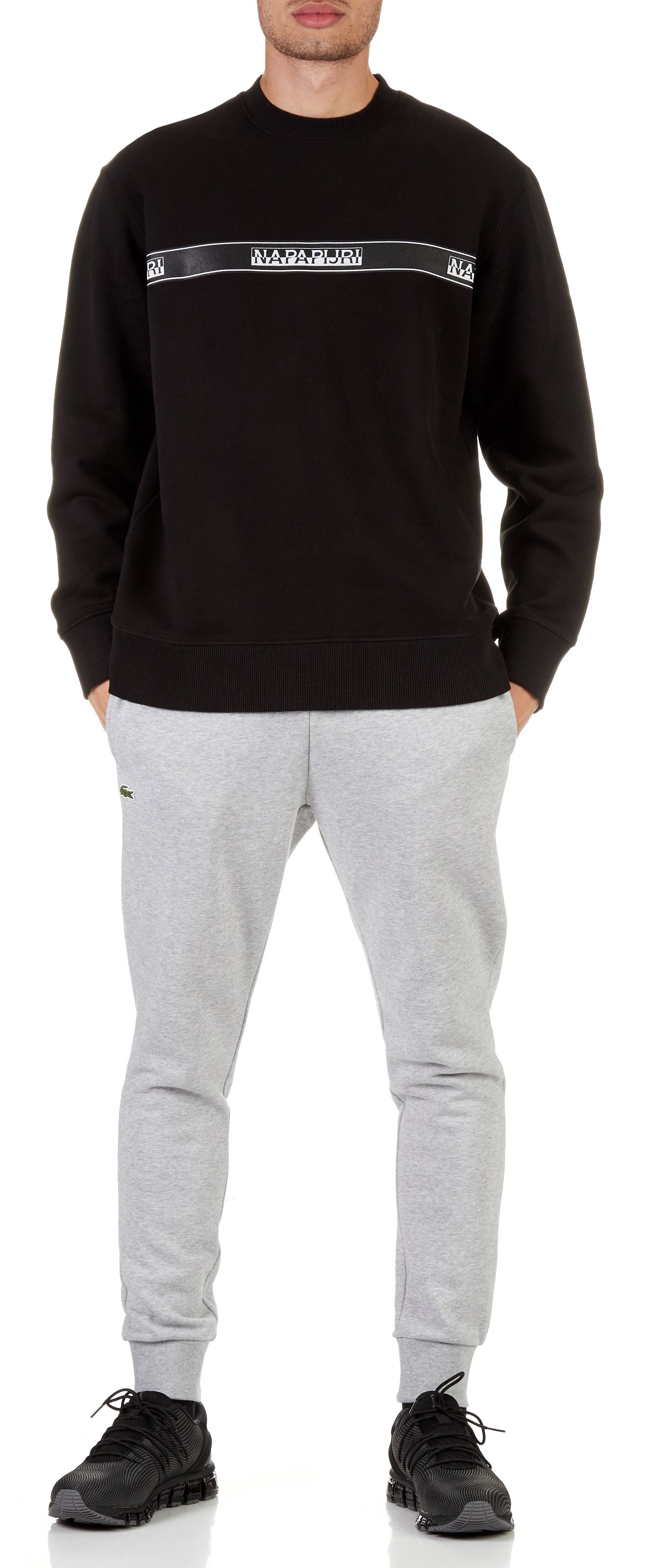 jogging gris lacoste