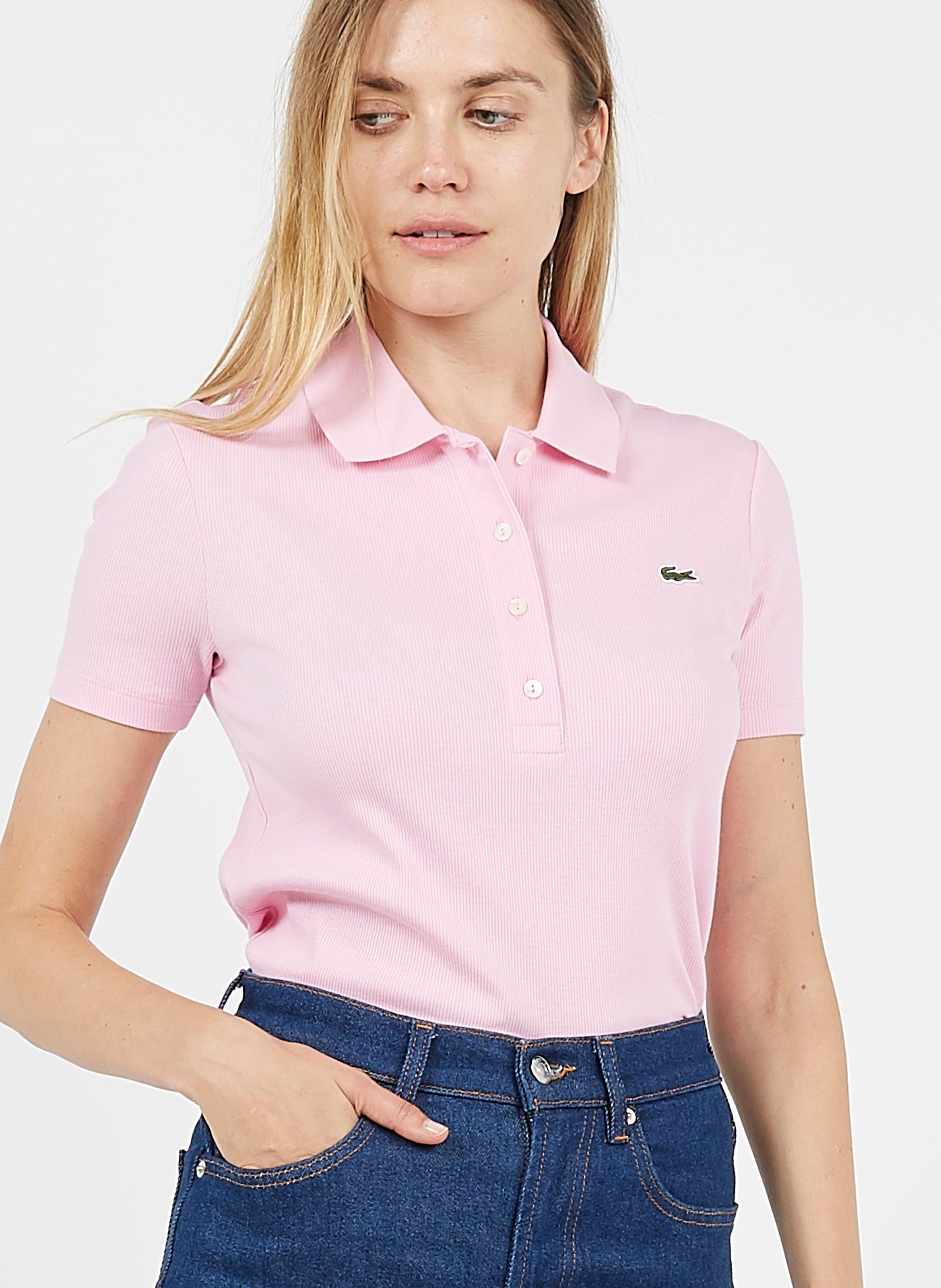 pull lacoste femme rose