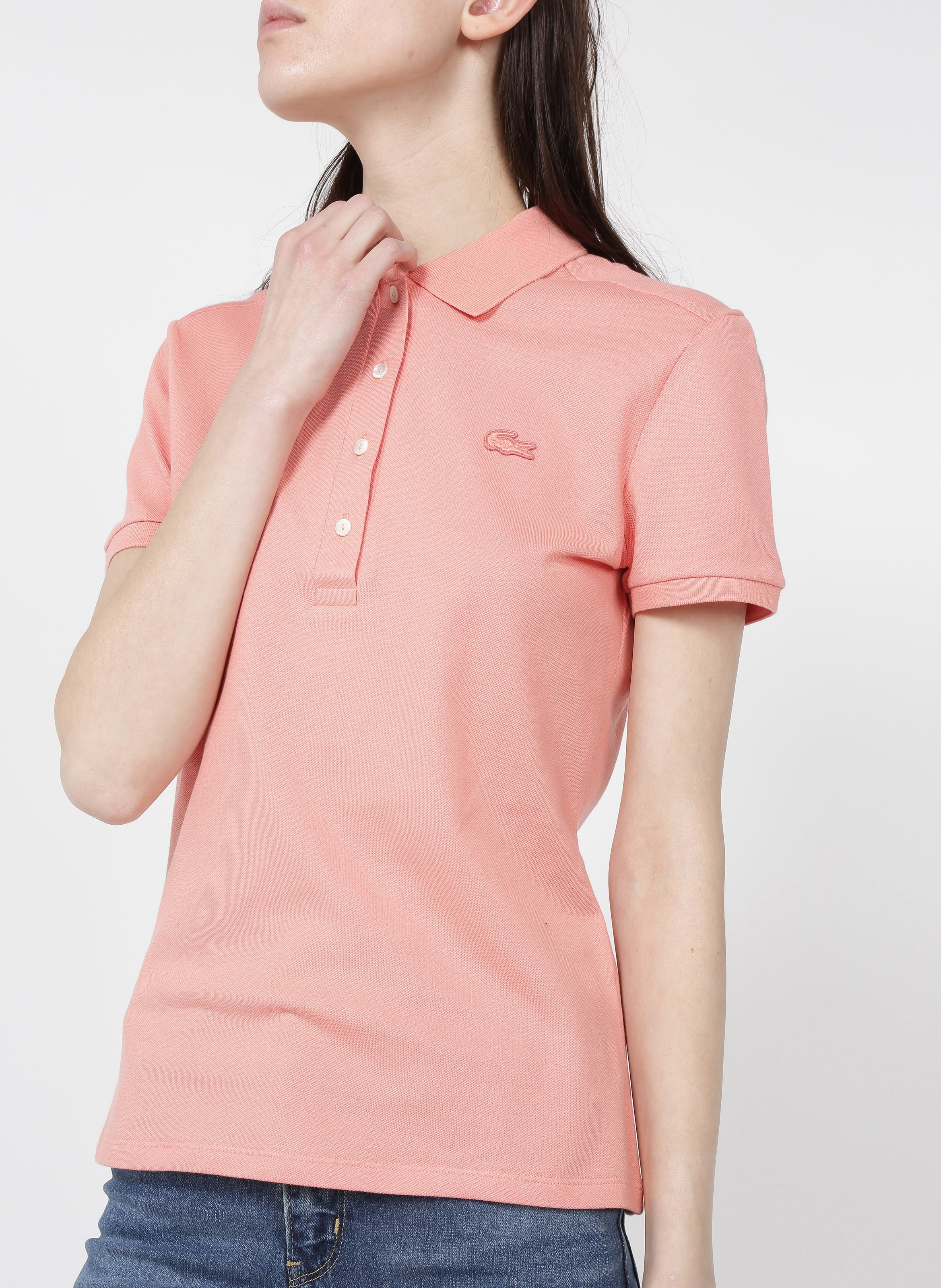 lacoste rose polo