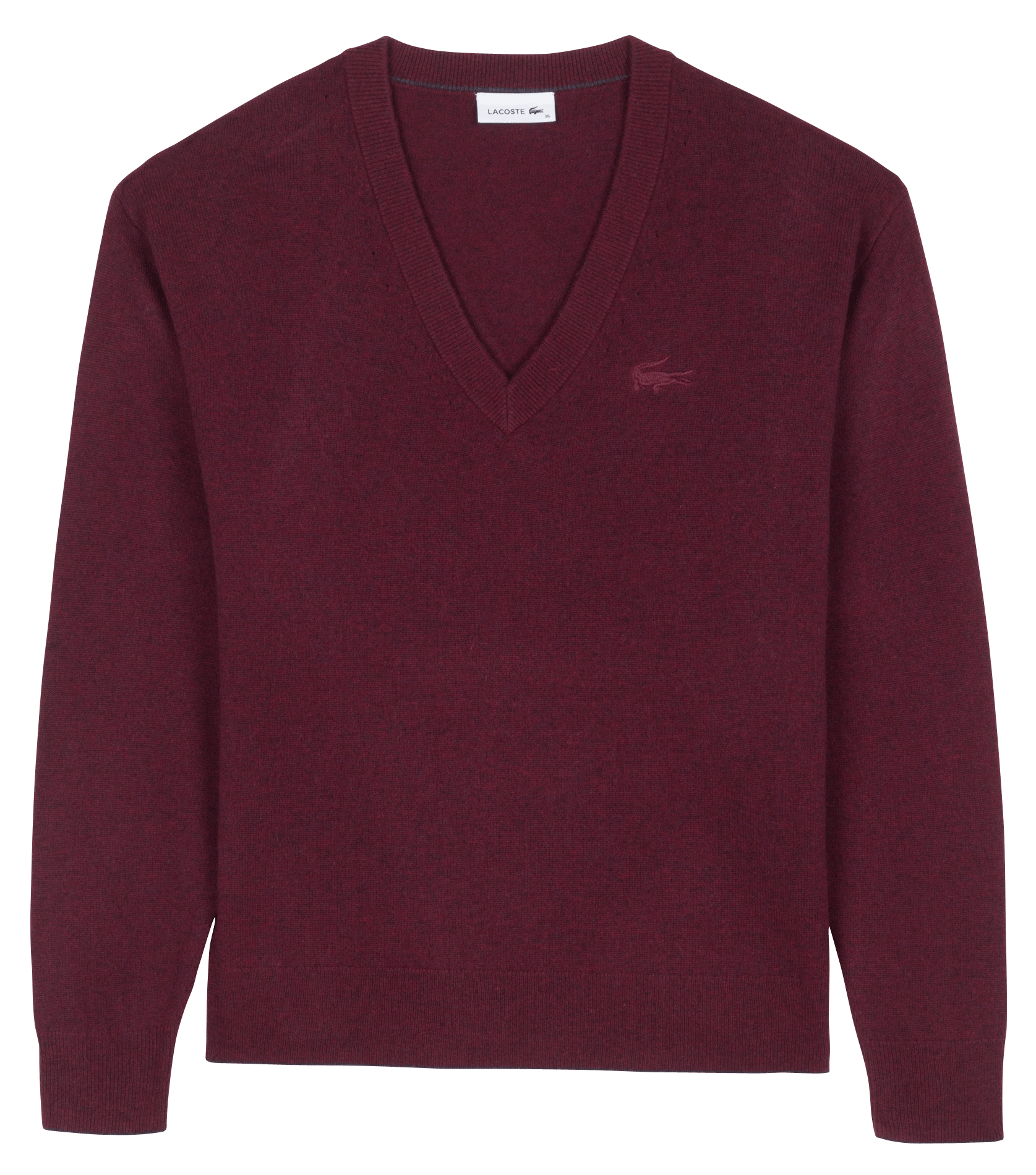pull lacoste laine col v