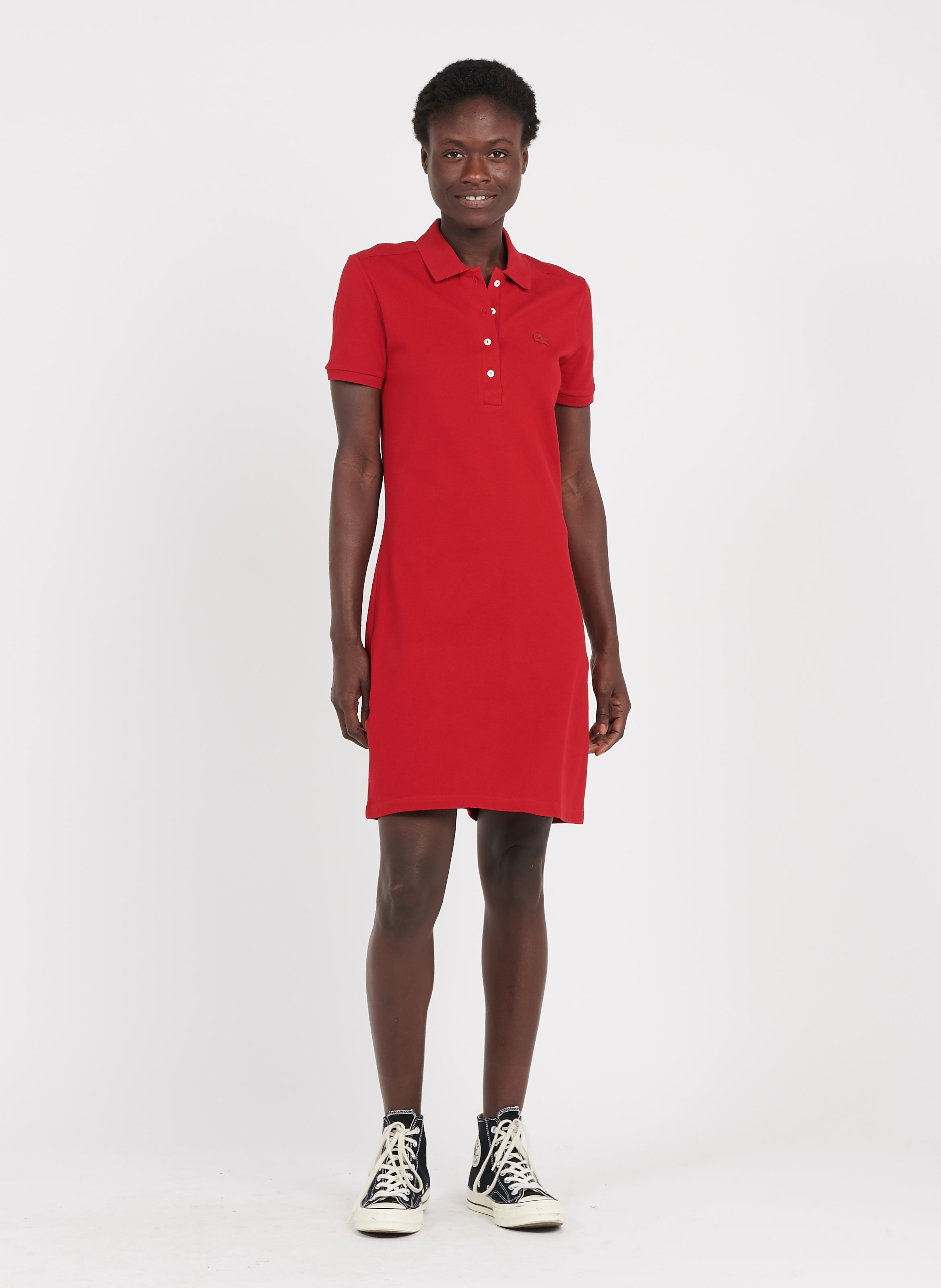 robe rouge lacoste