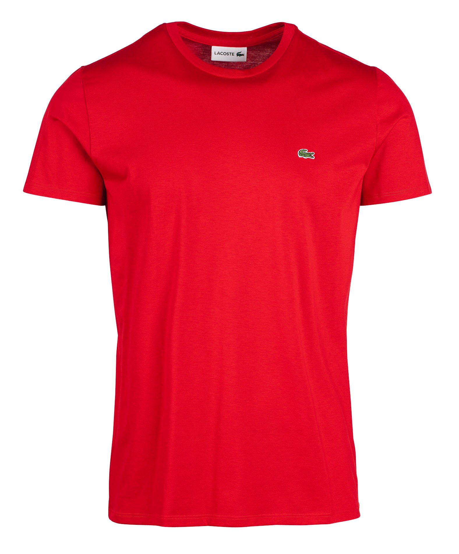 T shirt lacoste rouge homme on sale