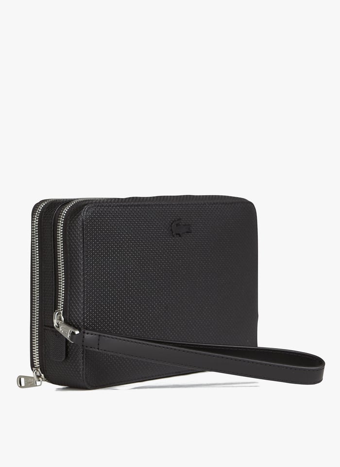 Trousse En Cuir Textur Noir Lacoste Homme Place des Tendances