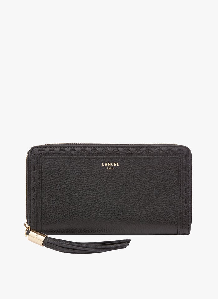 Portefeuille En Cuir Grain Premier Flirt Noir Lancel Femme