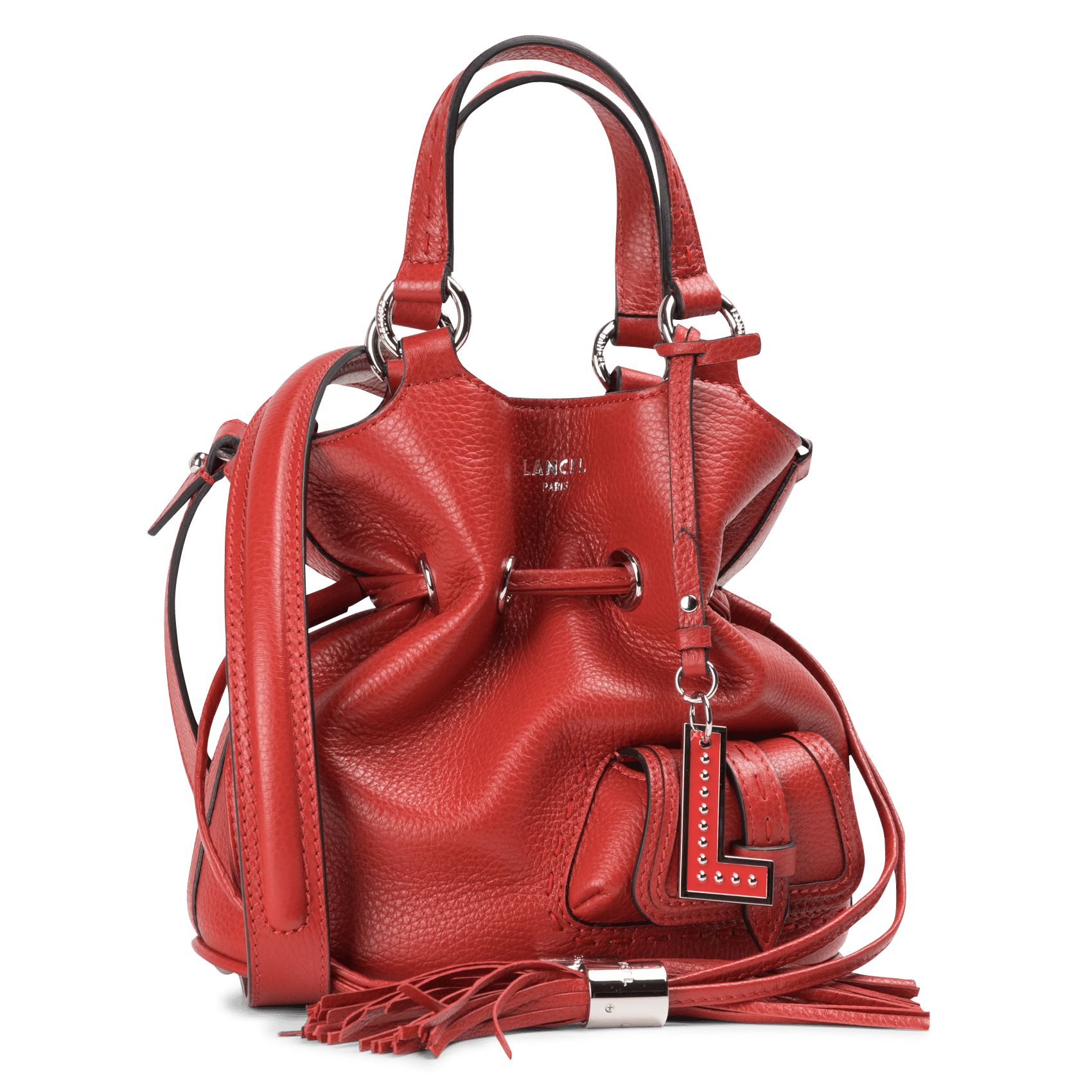 sac rouge lancel
