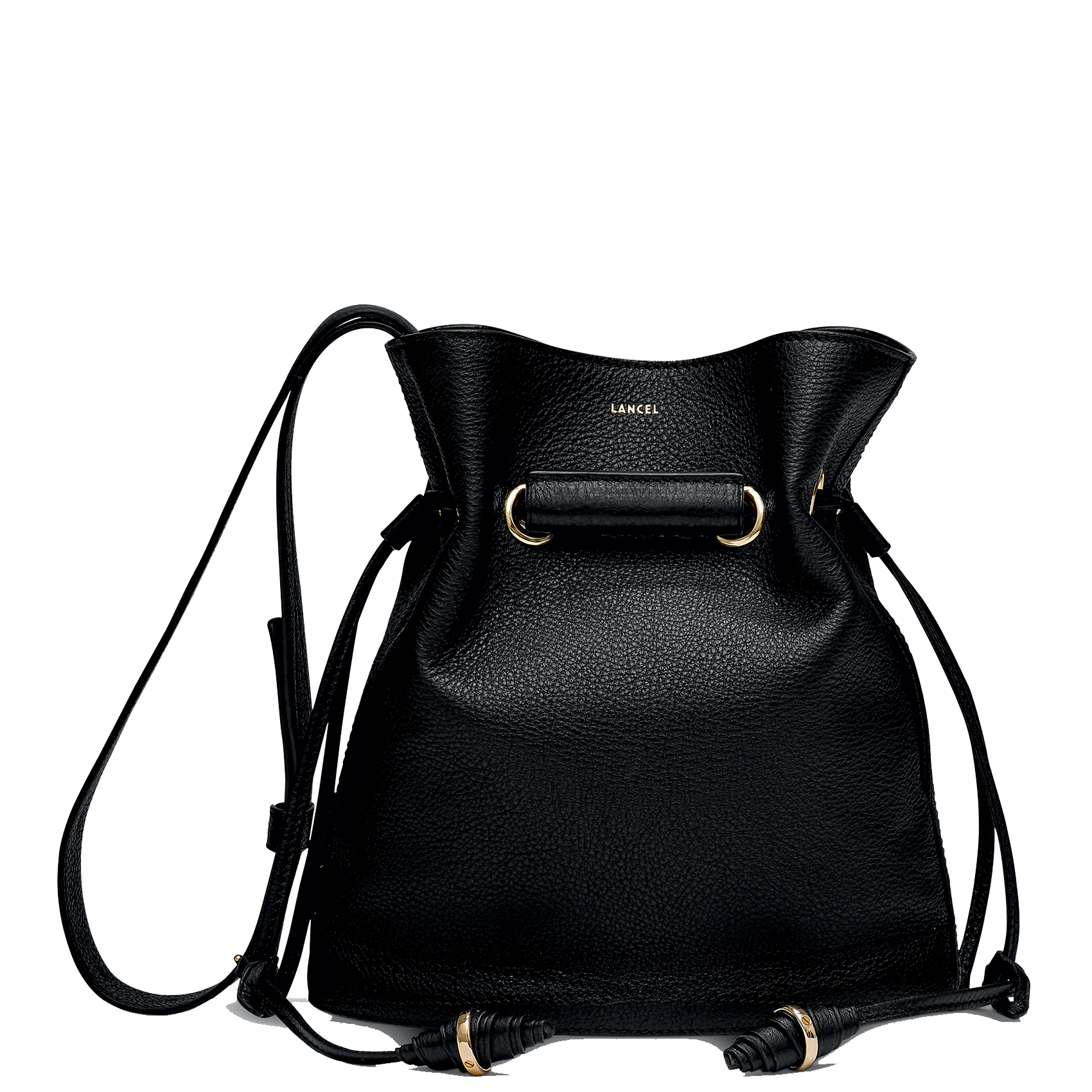 Sac Seau En Cuir Noir Lancel - Cr?�ateurs | Place des Tendances