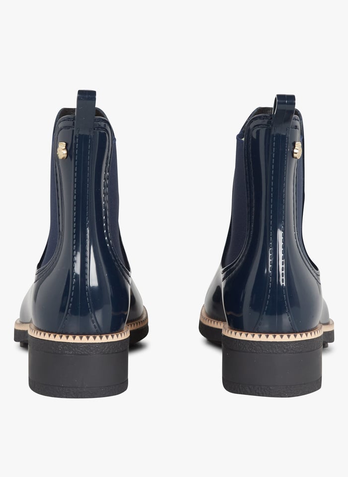 Bottine top chaussette vernis