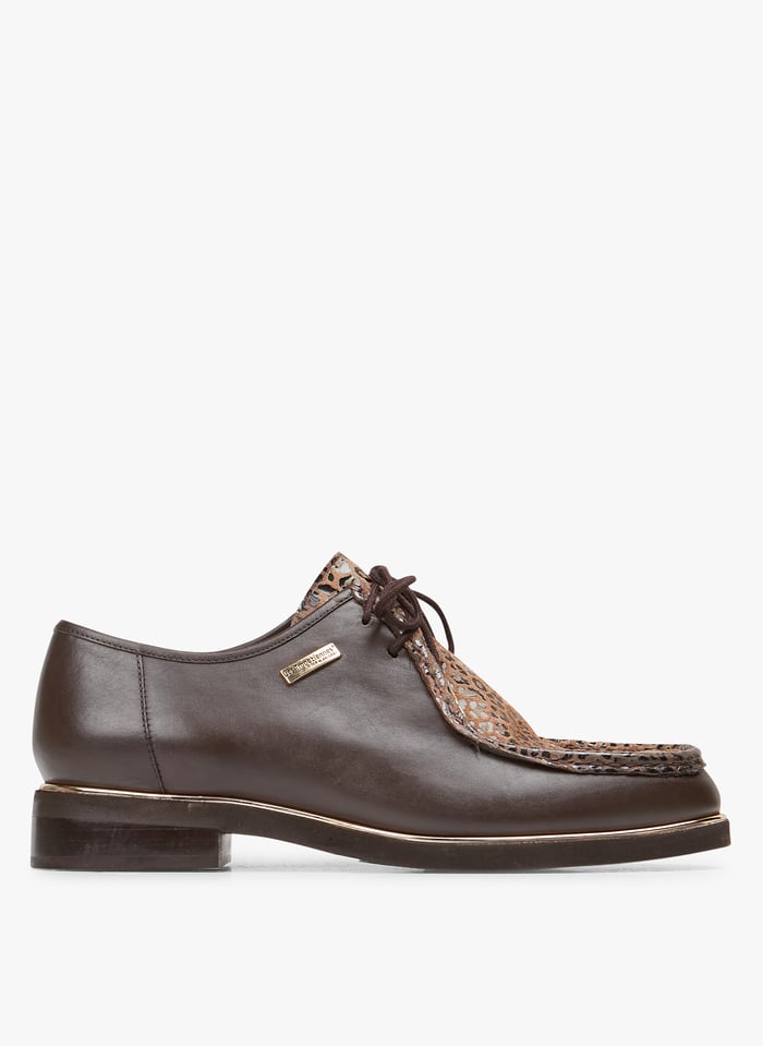 Chaussures lacets en cuir Multicolore