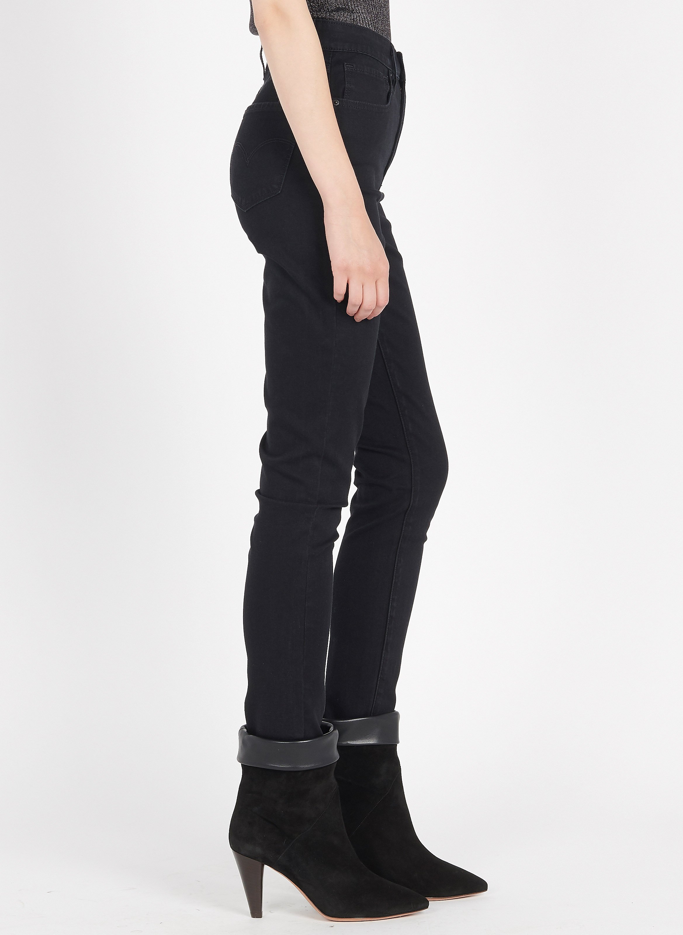 Jean 721 Skinny Taille haute Noir