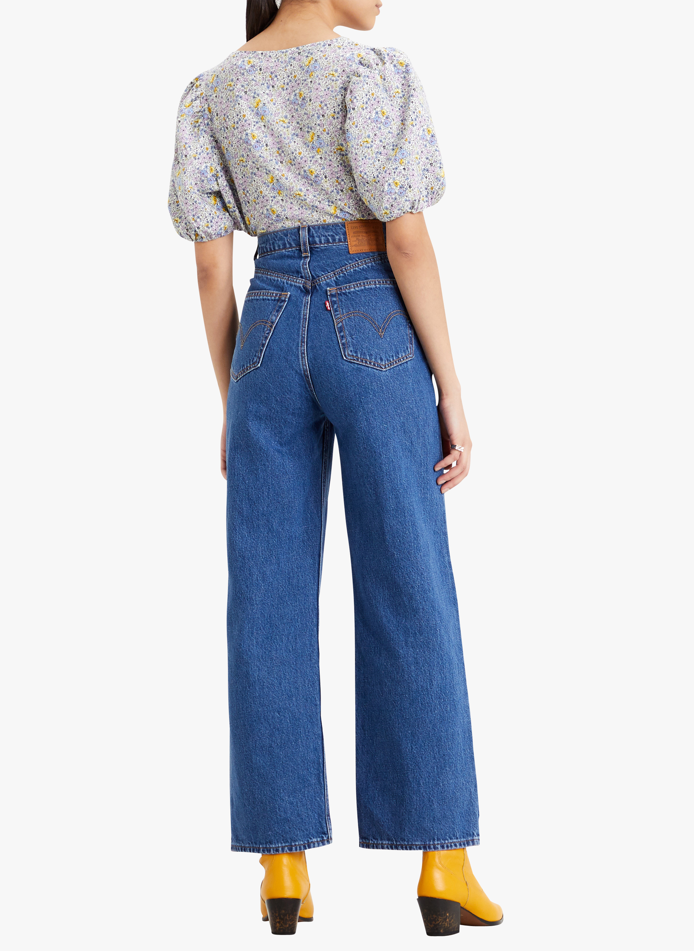 jean femme boyfriend taille haute