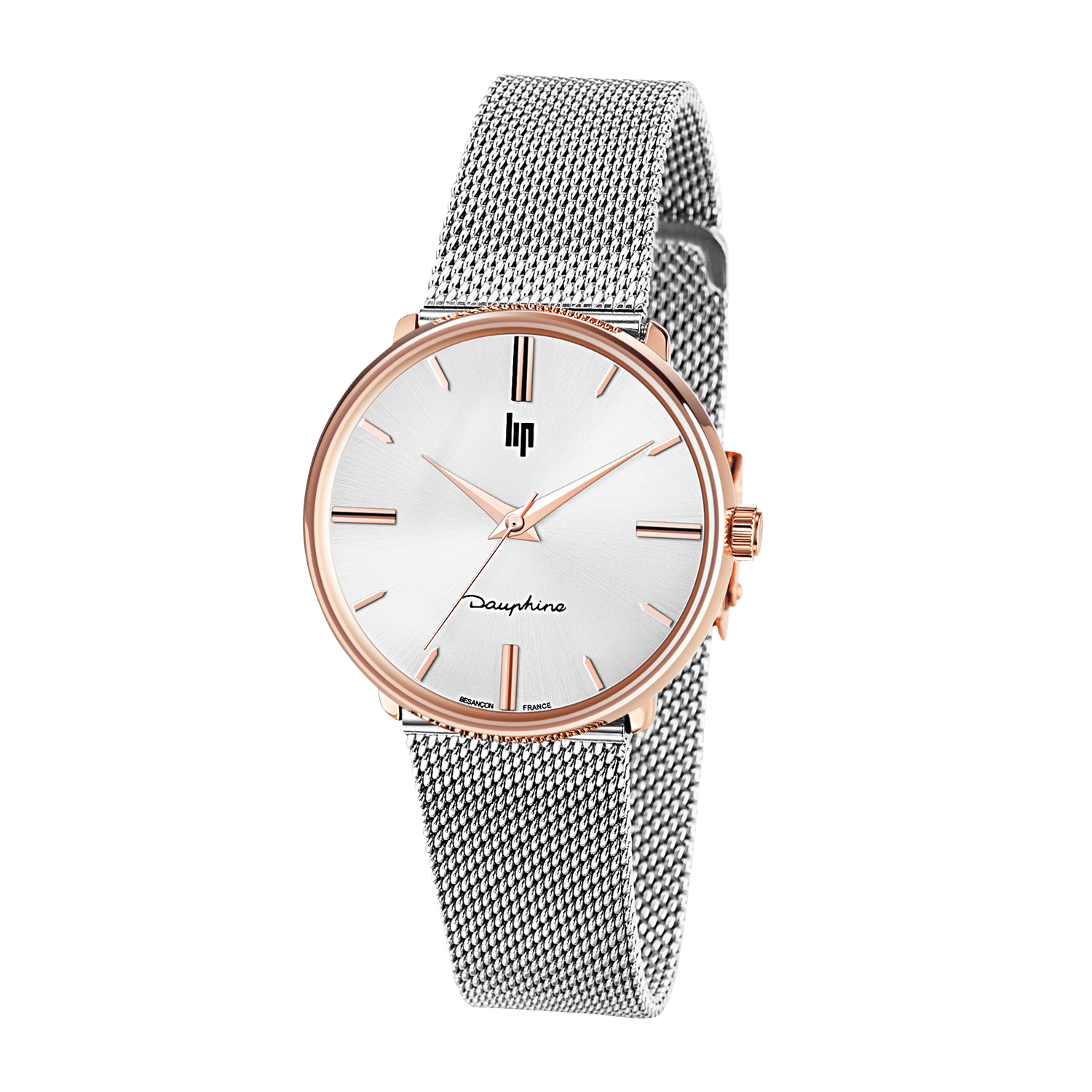 Montre En Acier Avec Bracelet Milanais Chrome Lip - Femme | Place des  Tendances