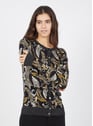 LIU JO Black chachemire flo Noir