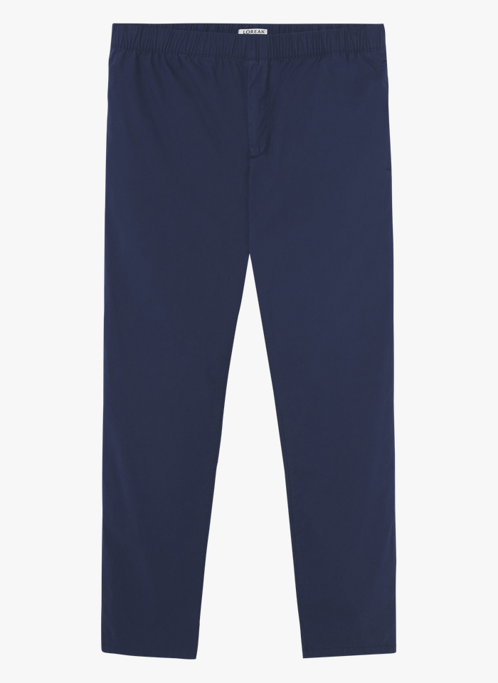 LOREAK MENDIAN Pantalon droit en coton mélangé | Bleu