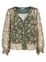 LOUISE MISHA Forest Indian Flowers Vert