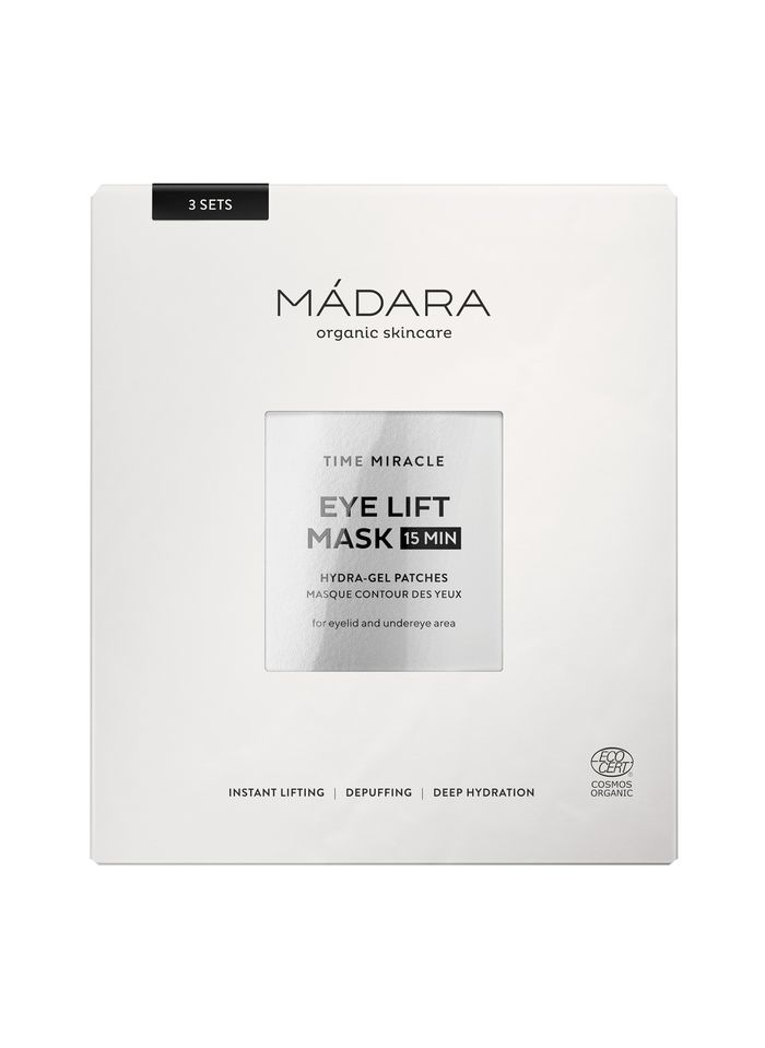 MÁDARA Time Miracle Eye Lift Masque Yeux Hydra-Gel, 3 Paires 