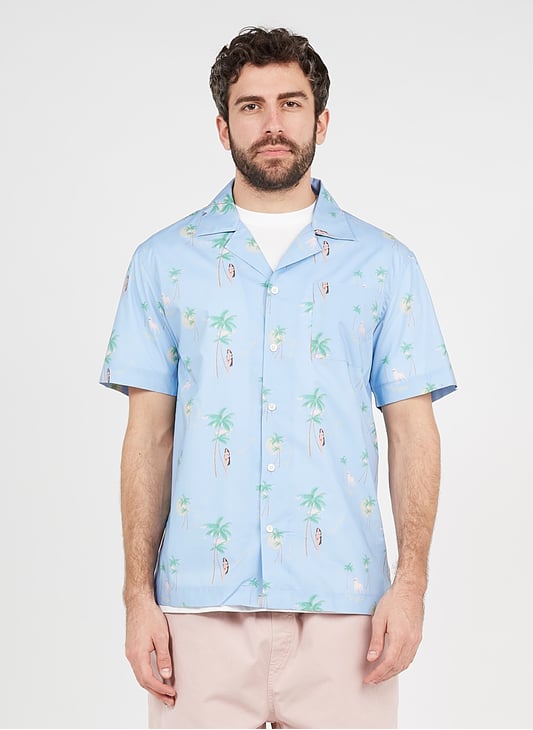 Chemise Col Tailleur Regular Fit Imprimee En Coton Blue Print Maison Labiche Homme Place Des Tendances Chemise Col Tailleur Regular Fit Imprimee En Coton Blue Print Maison Labiche Homme Place Des Tendances