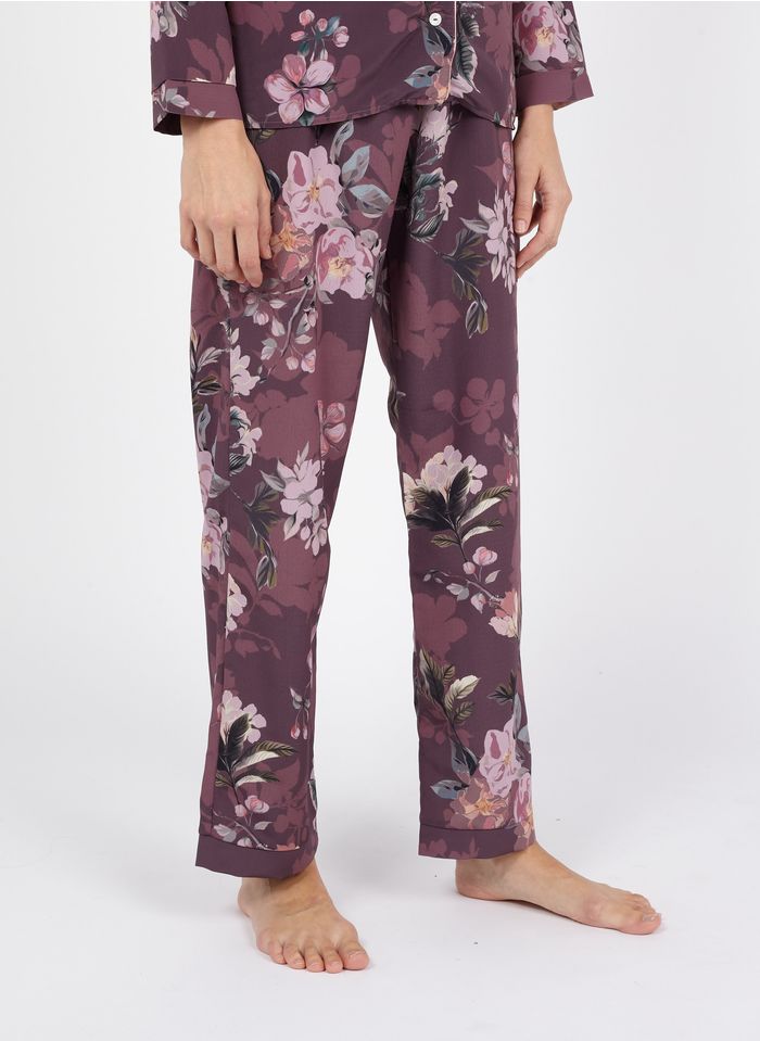 MAISON LEJABY Pantalon de pyjama imprimé Violet