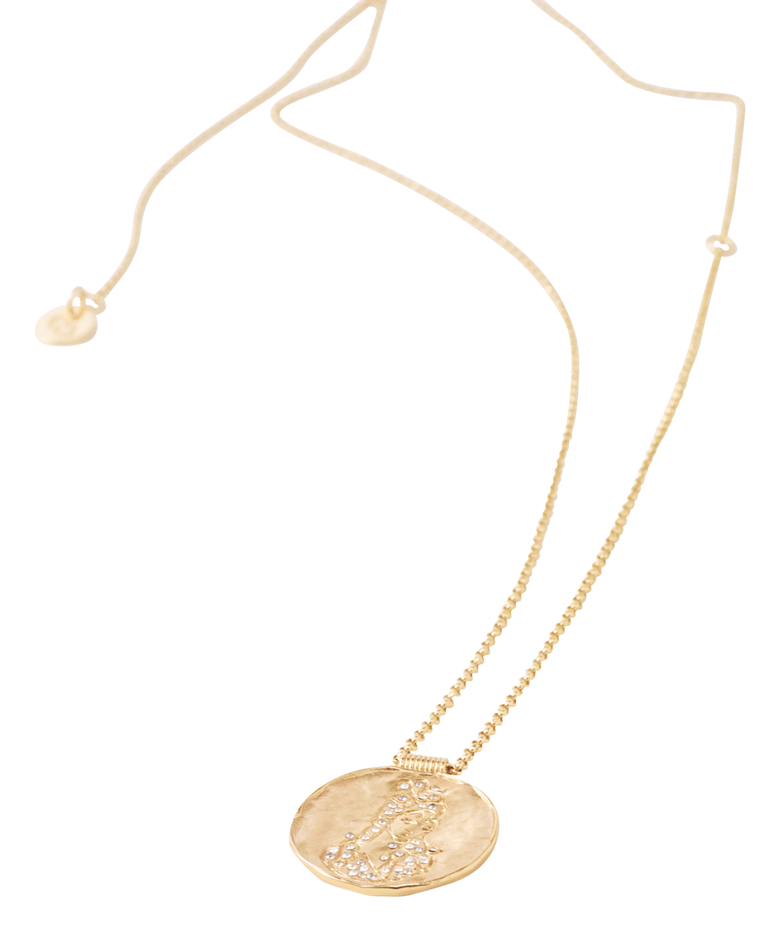 Collier Maje Avec Pendentif Signe Astrologique Lion - Couleur Dorée, Occasion, Bijou Tendance Zodiac