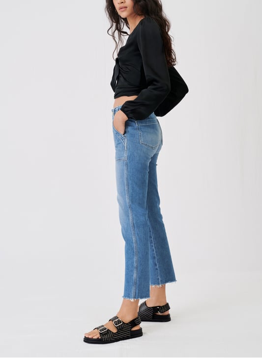 jean cropped taille haute jean cropped taille haute