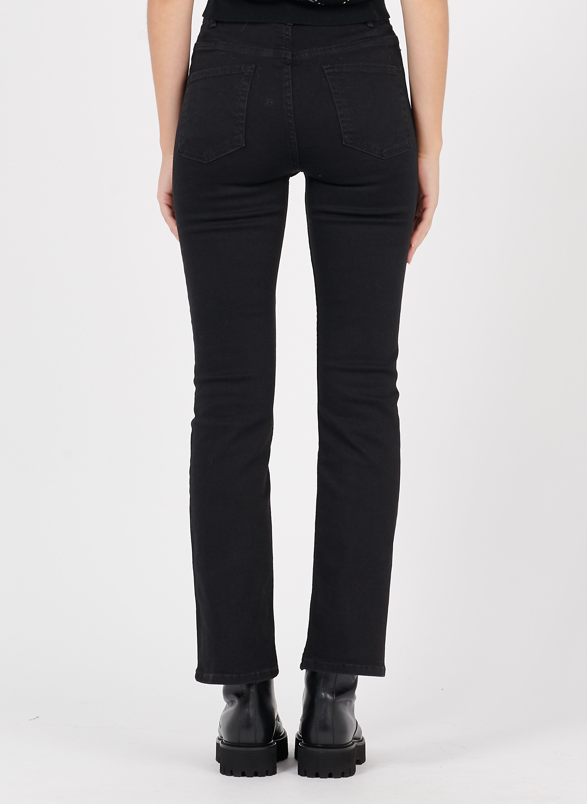 Jeans droit noir new arrivals