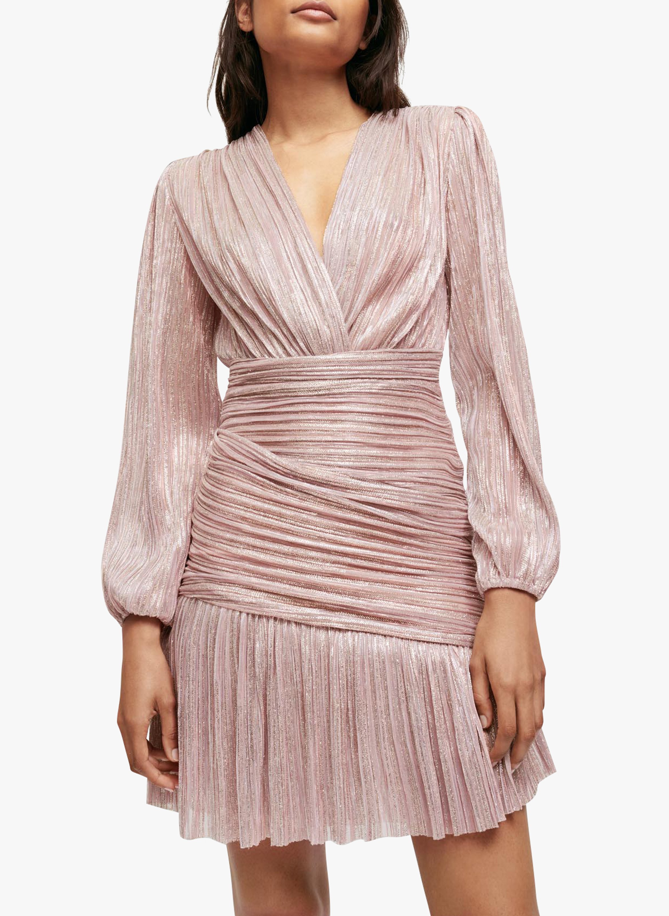 maje robe rose poudre