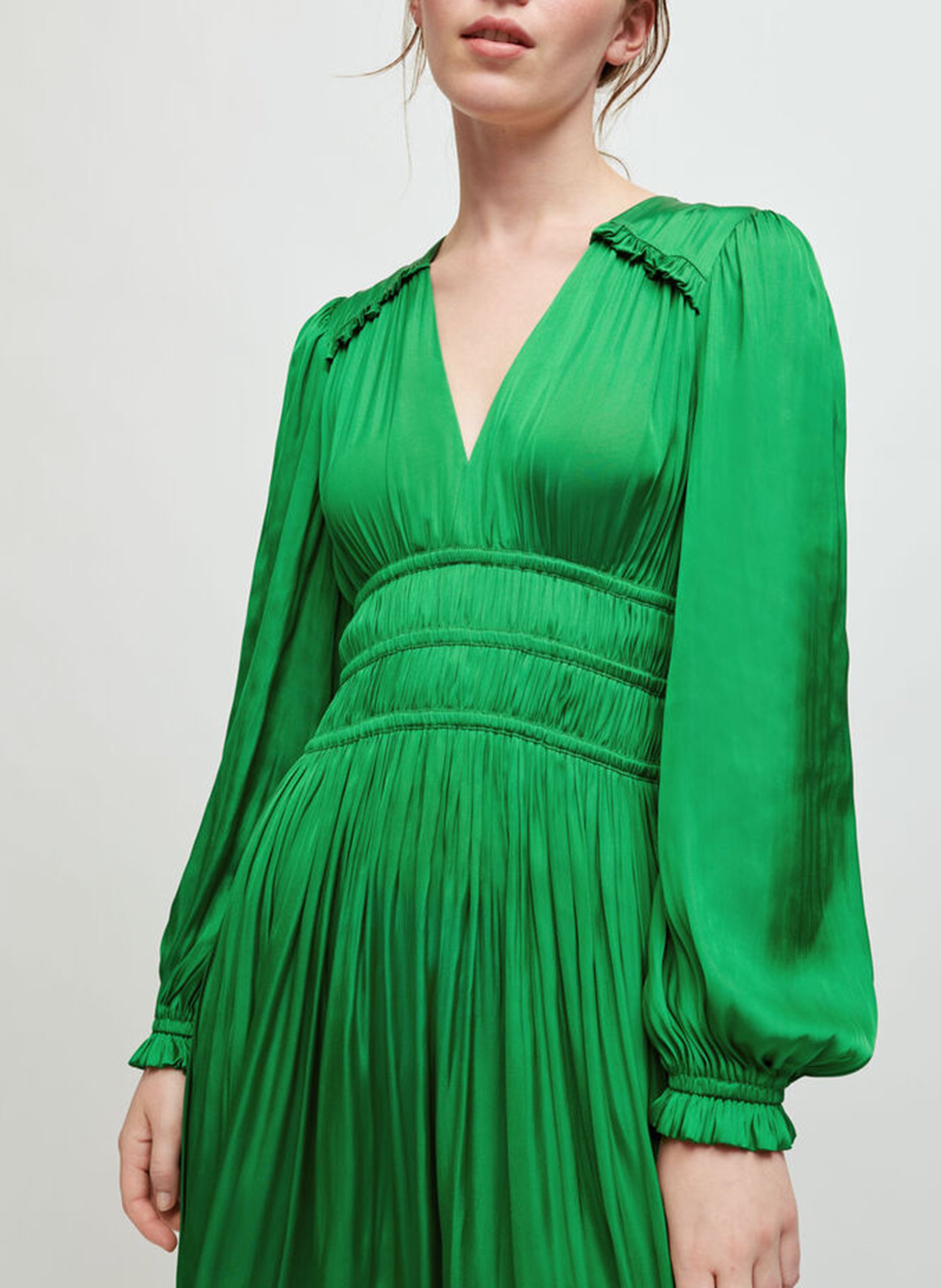 robe maje vert emeraude