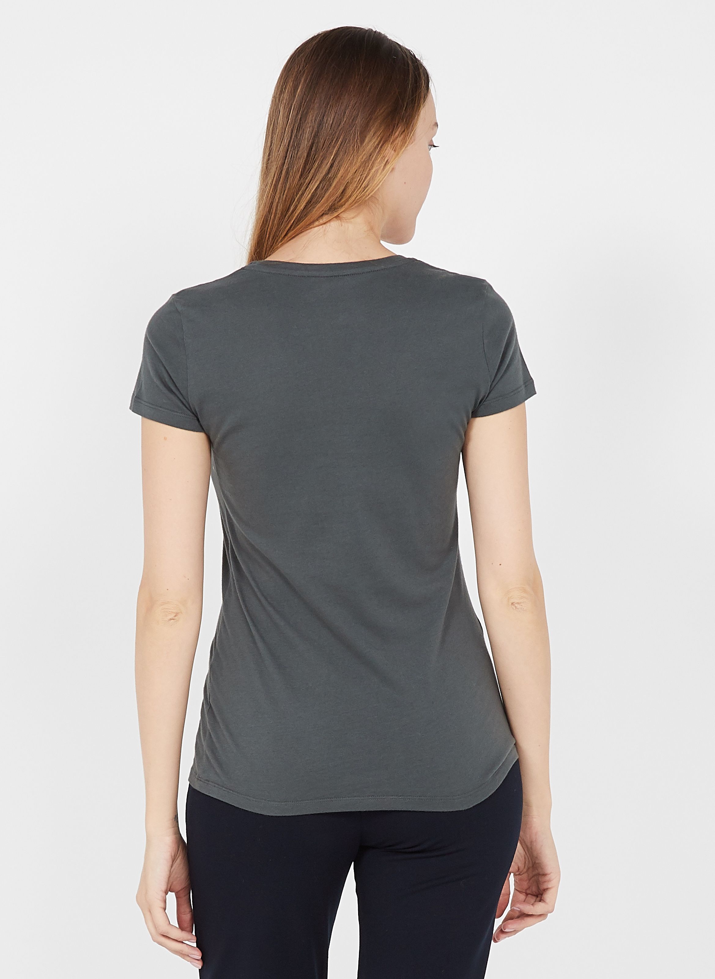 T-shirt Coton Majestic Filatures en coloris Gris Femme Vêtements Tops T-shirts 