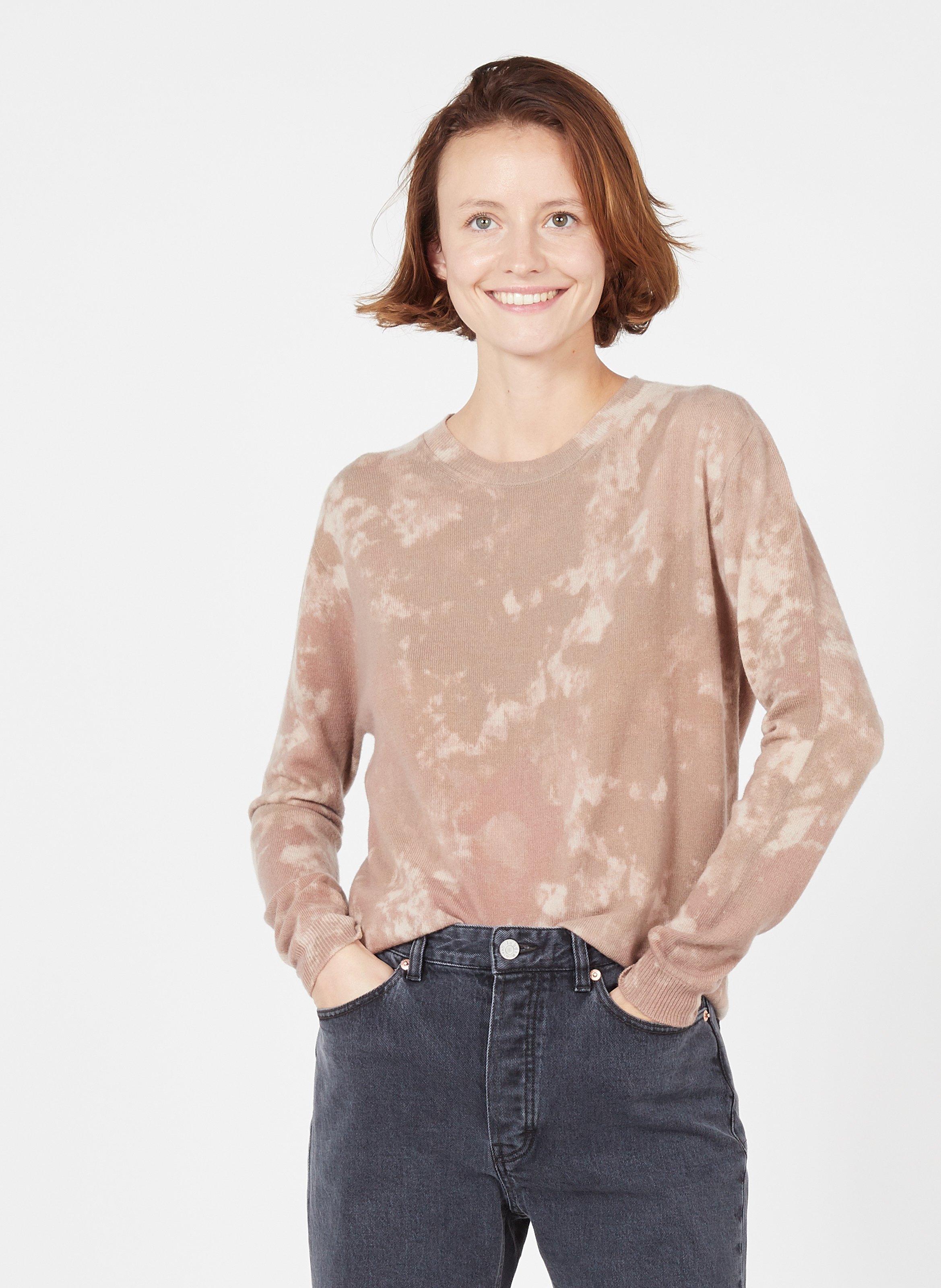 pull cachemire tie and dye