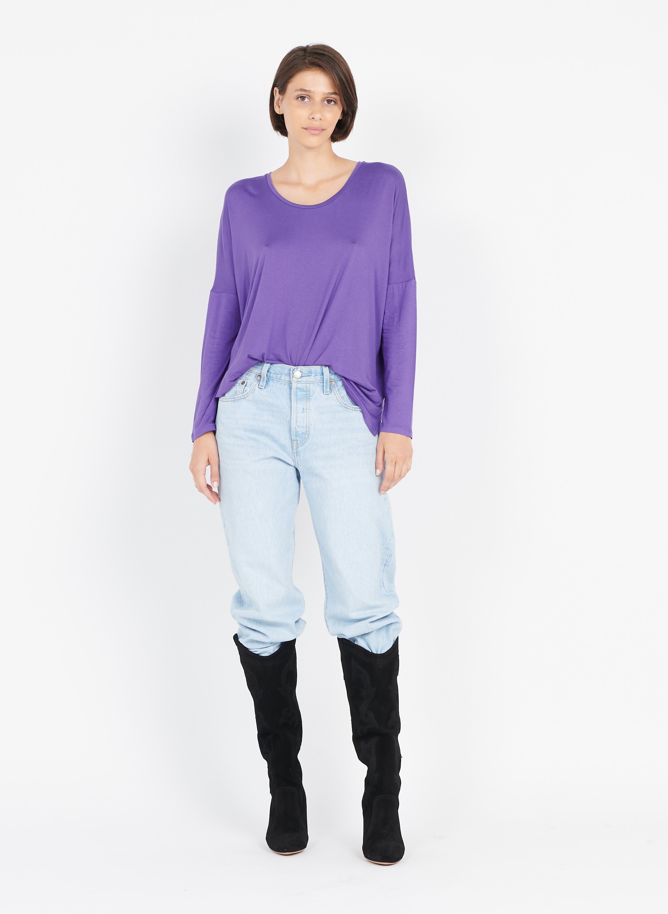 Bottes En Cuir Velours Marron BA&SH Taille 40 - Neuves Avec Emballage, Talon Aiguille