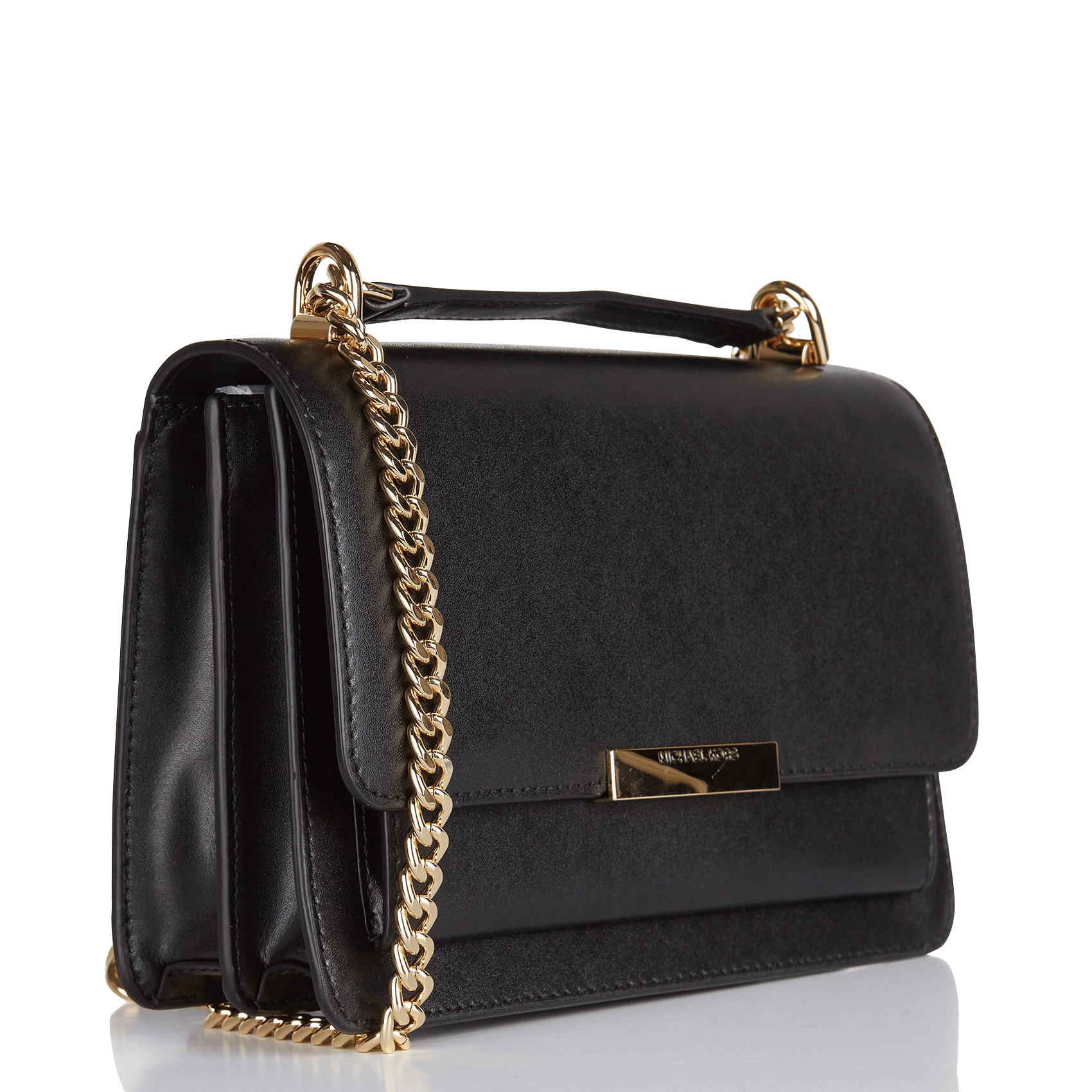 sac a bandouliere noir avec chaine