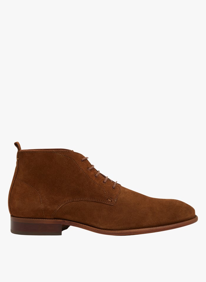 Boots en cuir Marron