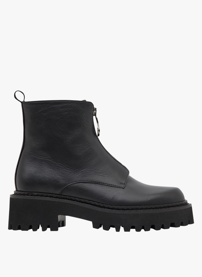 MINELLI Boots zippées en cuir | Noir