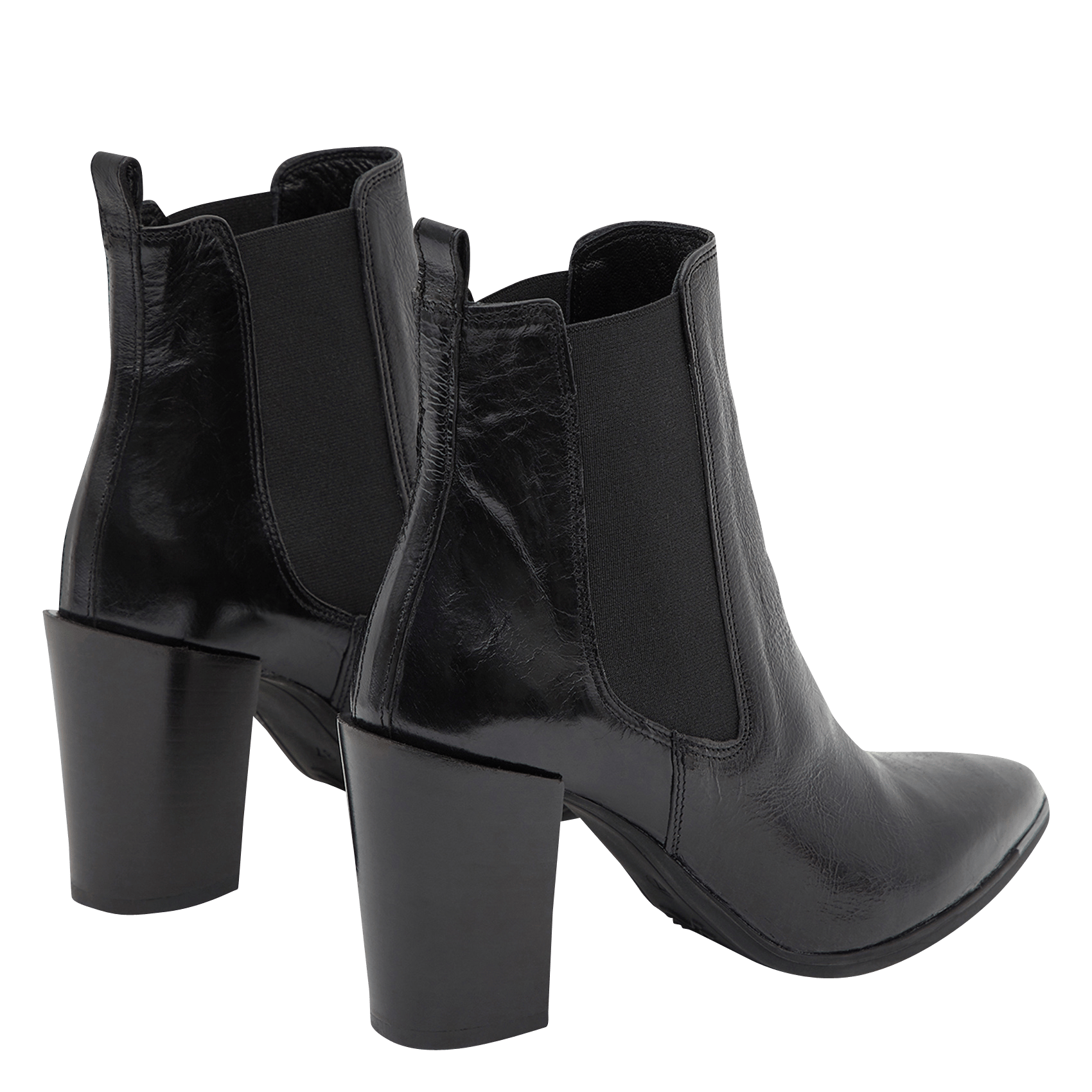 derbies cuir noir femme