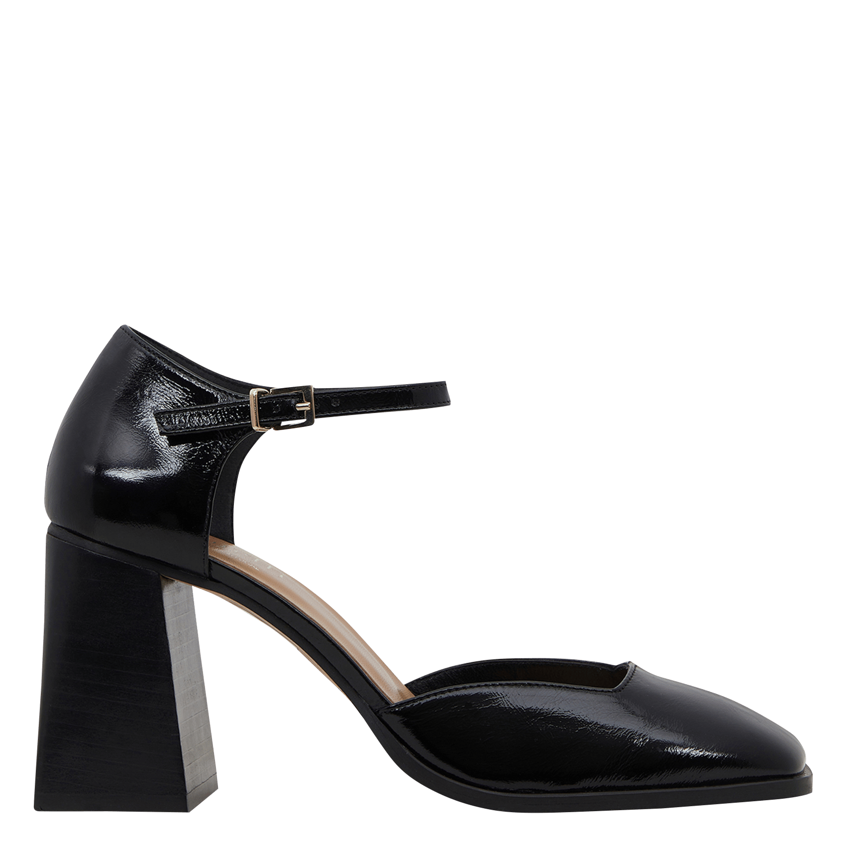 Escarpins Minelli En Cuir Noir à Lacets - Taille 36 (EUR), Talon 2-7 Cm, Très Bon état