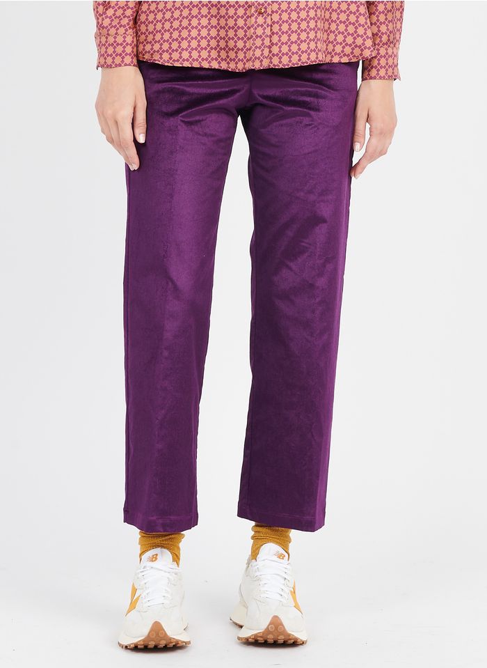 MOMONI Pantalon large en velours | Violet