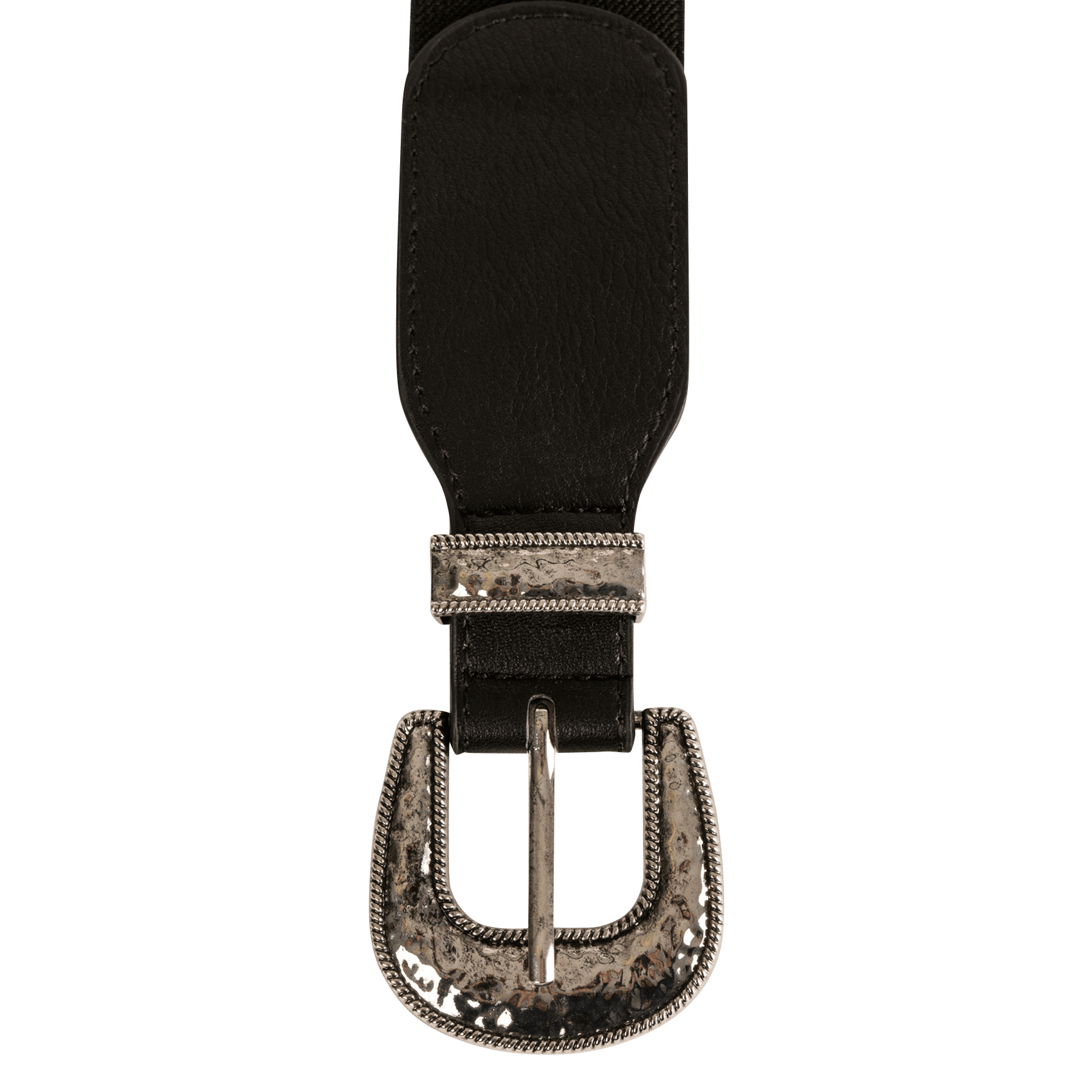Ceinture élastique Tendance Noir Avec Boucle Dorée - Taille S - Neuf Avec étiquettes - Style Féminin