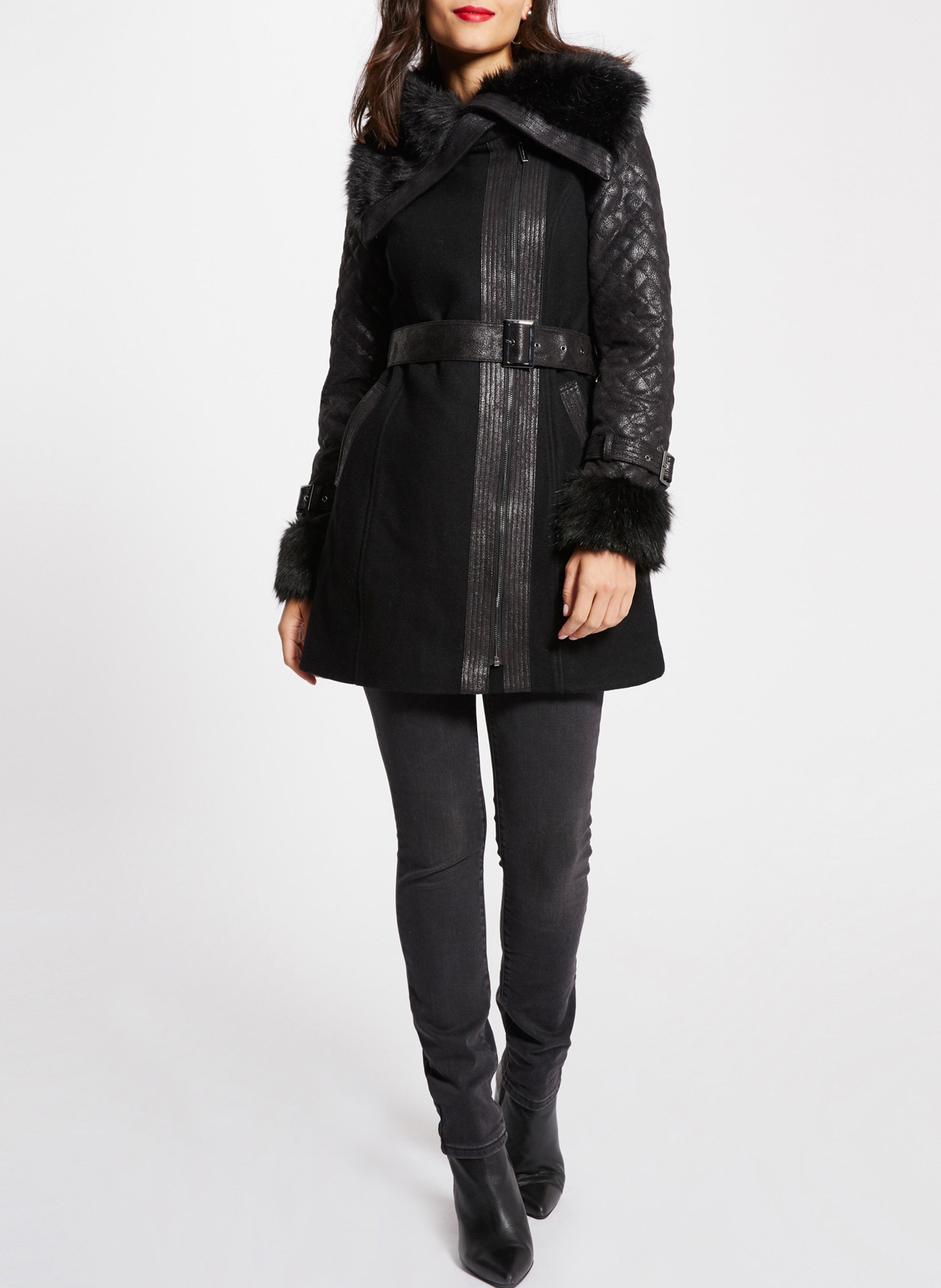 Manteau fourrure online morgan